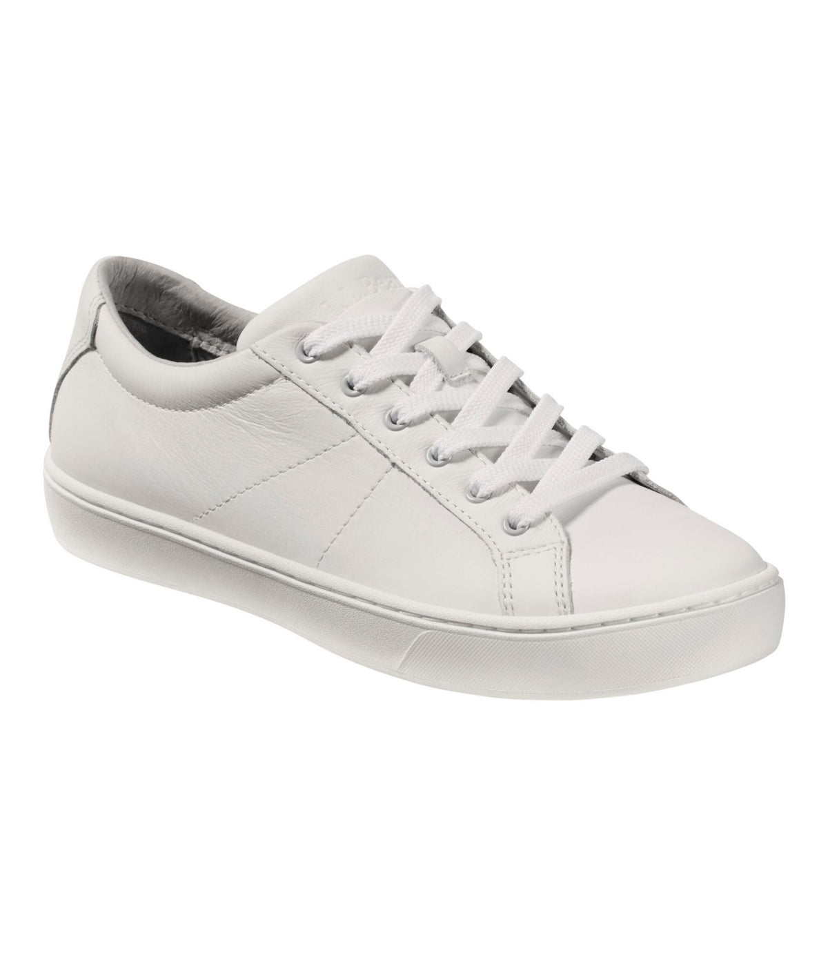 L.L.Bean Women's Eco Bay Oxfords, Full-Grain Leather White