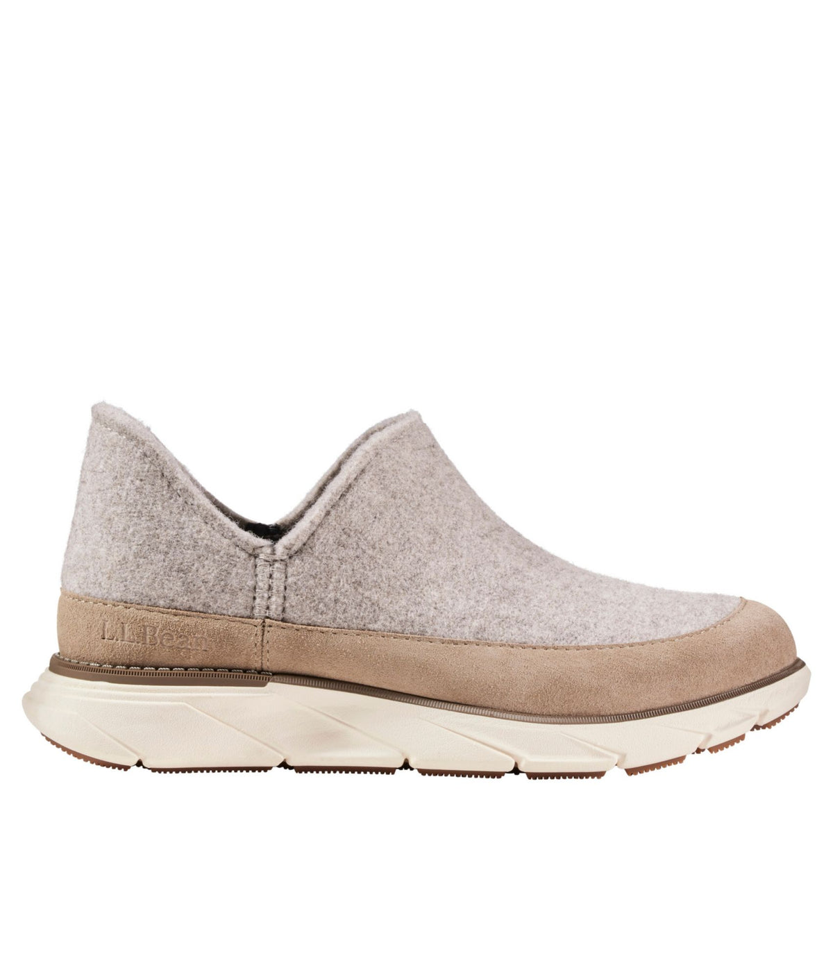 L.L.Bean Women's Downeast Slip-Ons, Wool Natural