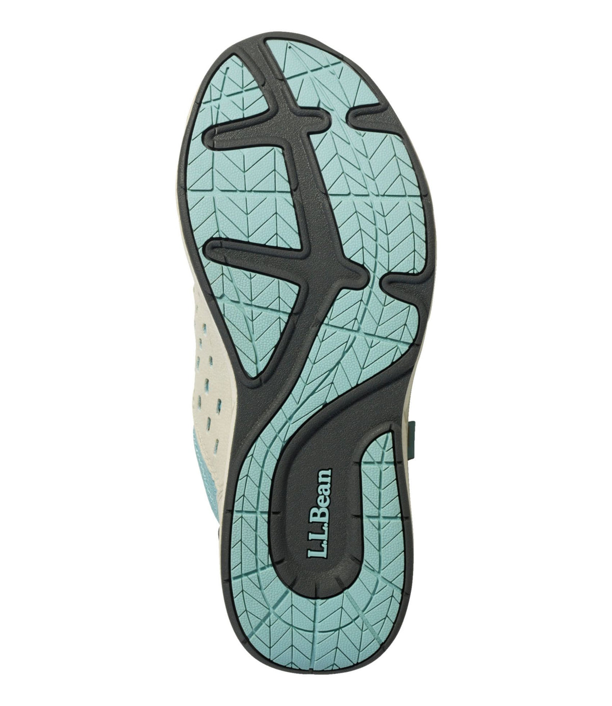 L.L.Bean Women's Bean's Comfort Fitness Walking Shoes, Waterproof Silver Birch/Smokey Blue