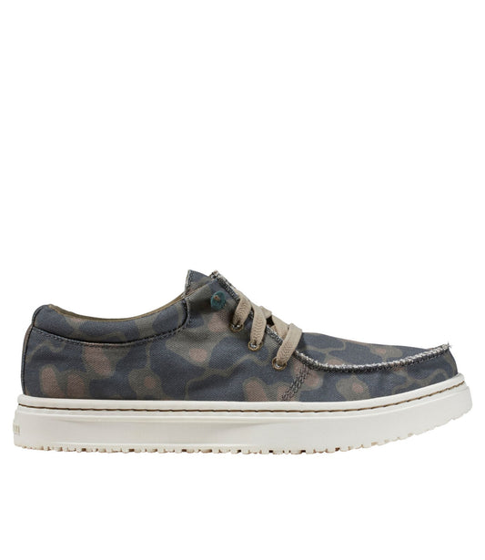 L.L.Bean Women's Higgins Beach 4-Eye Slip-Ons, Print Deep Olive Camo