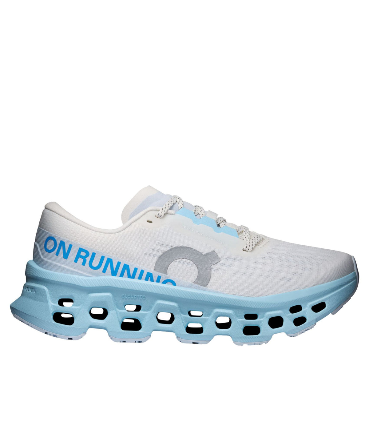 L.L.Bean Women's On Cloudmonster 3 Running Shoes Ivory/Topaz