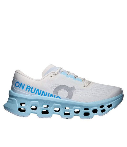 L.L.Bean Women's On Cloudmonster 3 Running Shoes Ivory/Topaz