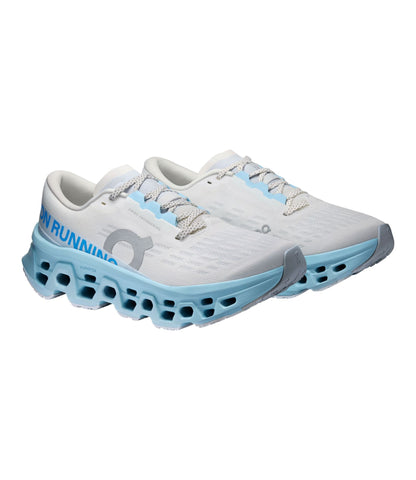 L.L.Bean Women's On Cloudmonster 3 Running Shoes Ivory/Topaz