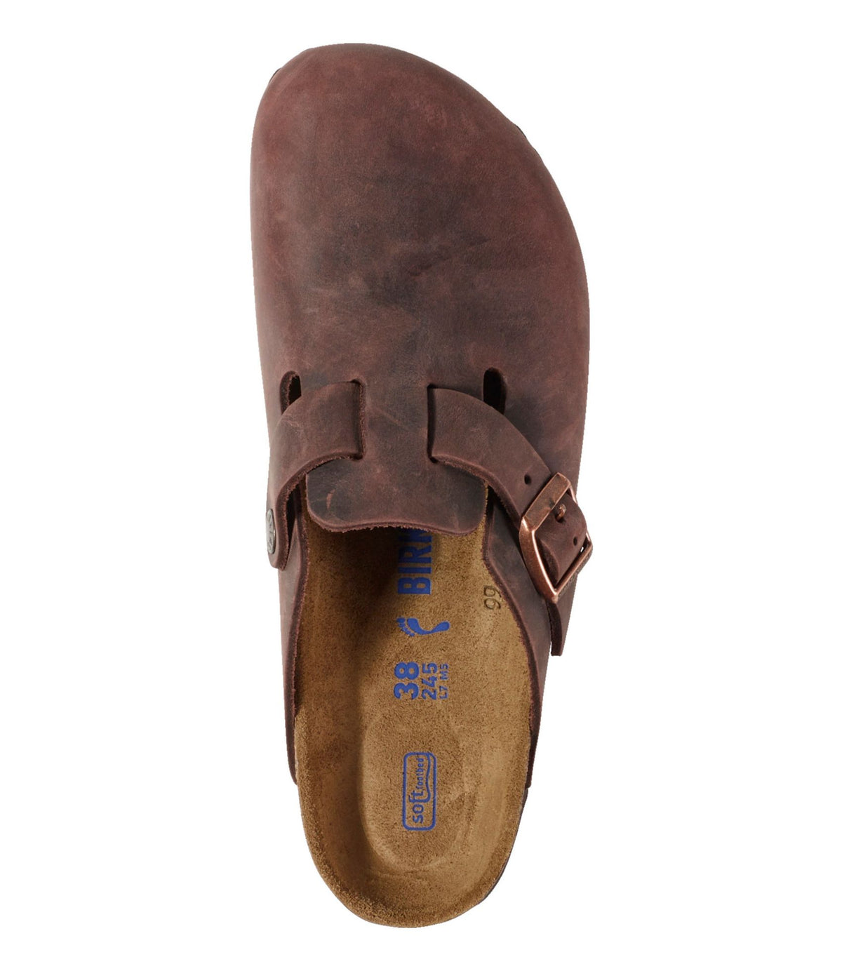 L.L.Bean Women's Birkenstock Boston Clogs, Oiled Leather Soft Footbed Habana