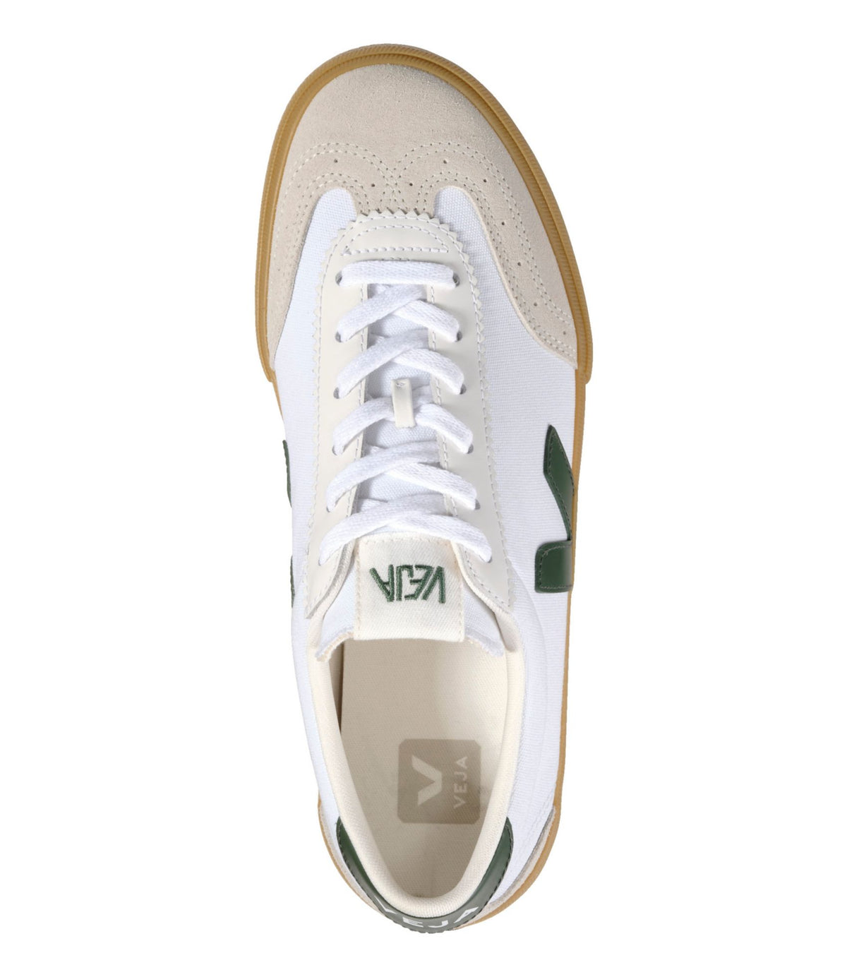 L.L.Bean Women's VEJA Volley Sneakers, Canvas White Cyprus Natural