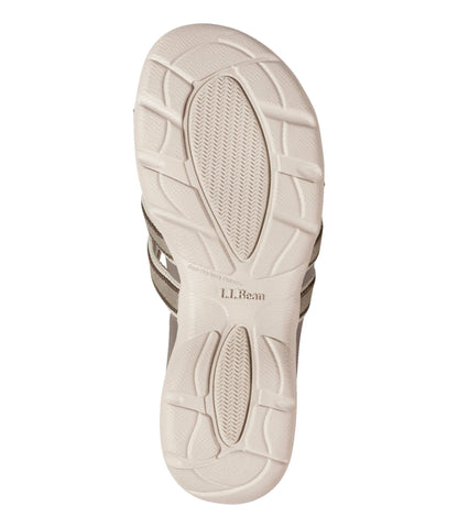 L.L.Bean Women's Boothbay Slide Sandals Dark Cement