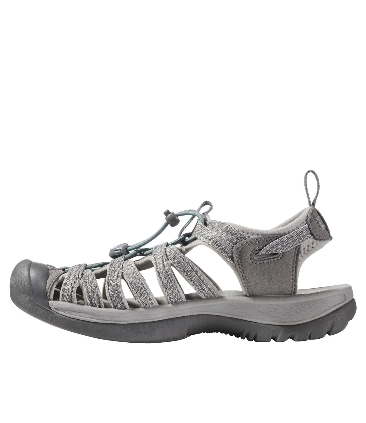 L.L.Bean Women's Keen Whisper Sandals Medium Grey/Peacock Green