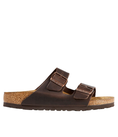 L.L.Bean Women's Birkenstock Arizona Sandals, Leather, Classic Footbed Habana