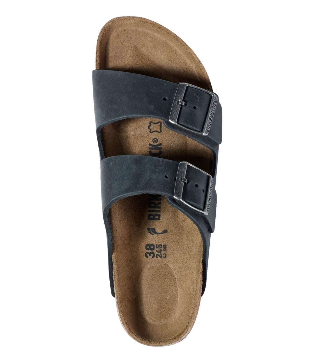 L.L.Bean Women's Birkenstock Arizona Sandals, Leather, Classic Footbed Habana