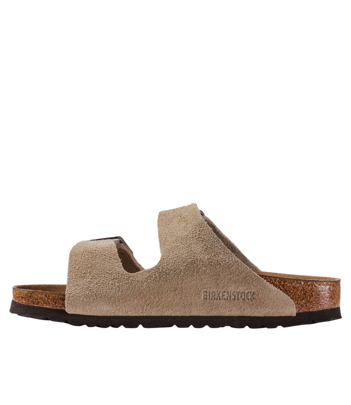 L.L.Bean Women's Birkenstock Arizona Sandals, Suede, Classic Footbed Taupe