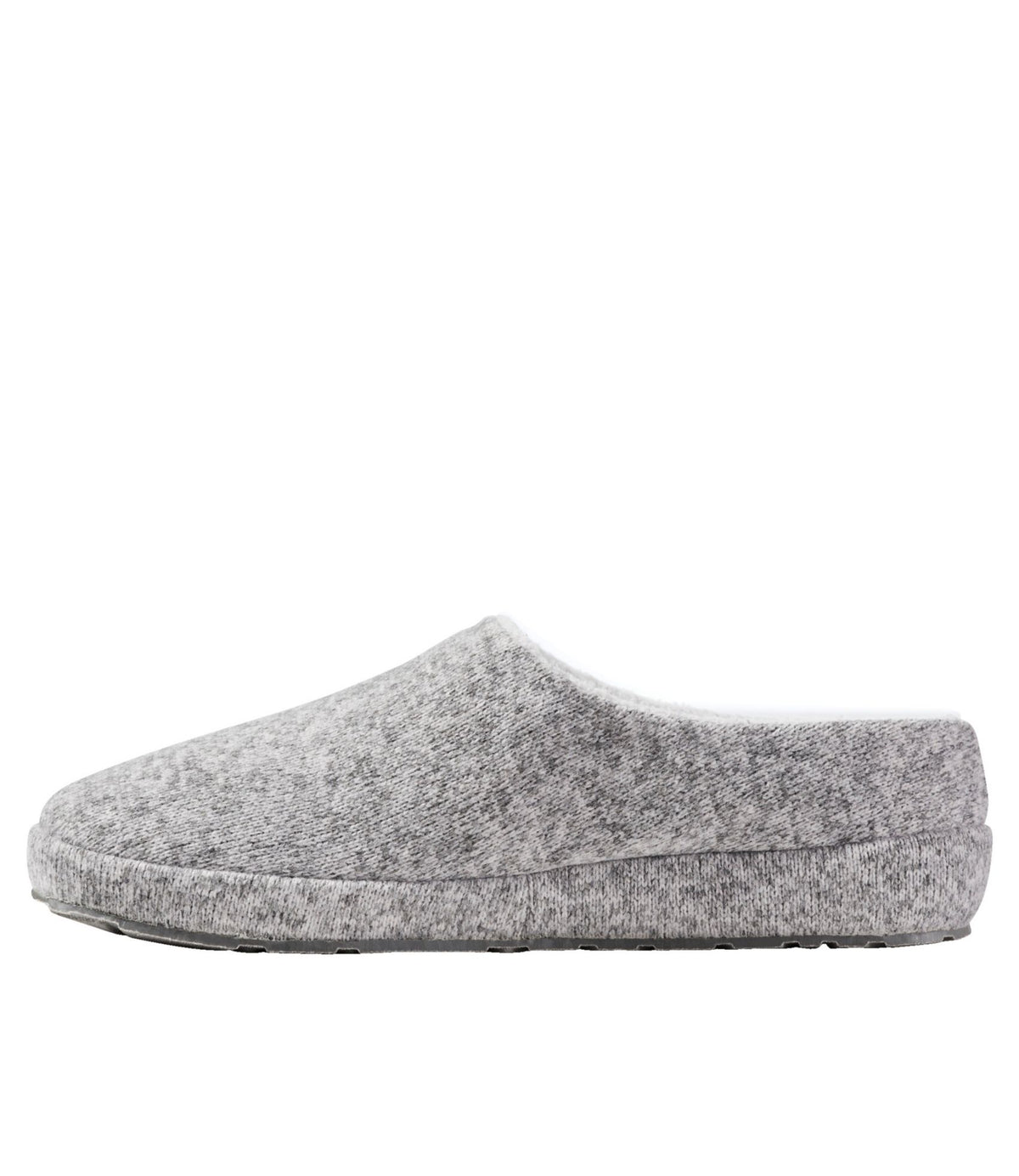 L.L.Bean Women's Sweater Fleece Slipper Scuff Gray Heather