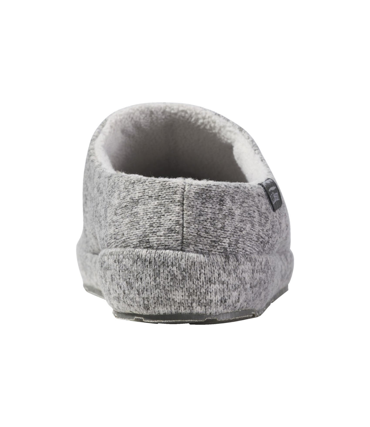 L.L.Bean Women's Sweater Fleece Slipper Scuff Gray Heather