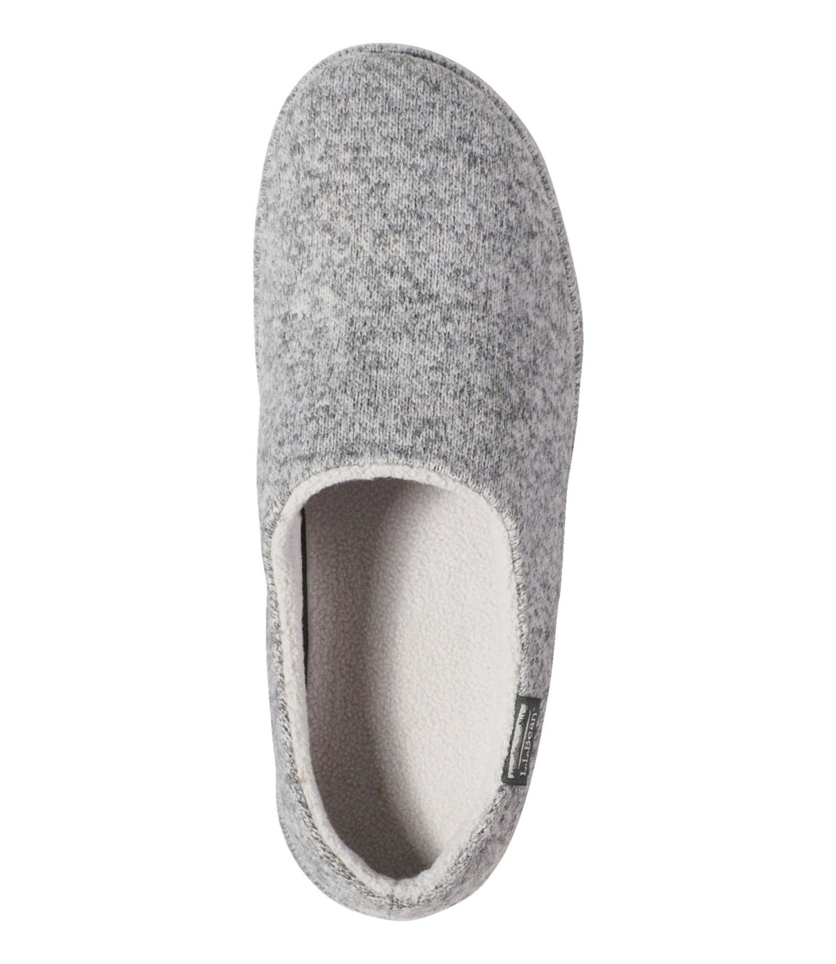 L.L.Bean Women's Sweater Fleece Slipper Scuff Gray Heather