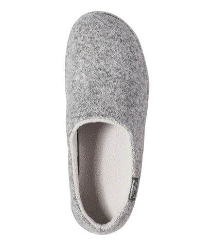 L.L.Bean Women's Sweater Fleece Slipper Scuff Gray Heather