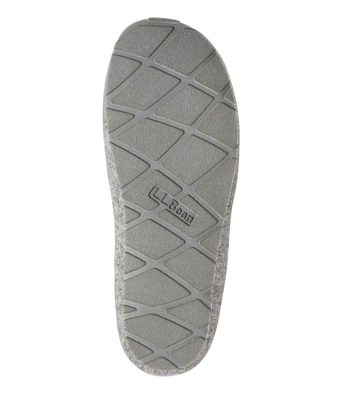 L.L.Bean Women's Sweater Fleece Slipper Scuff Gray Heather