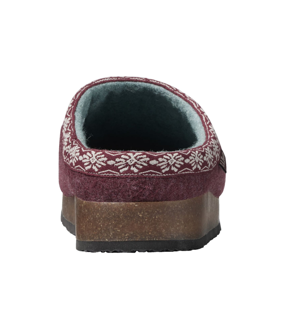 L.L.Bean Women's L.L.Bean Wool Slipper Clog Deepest Red