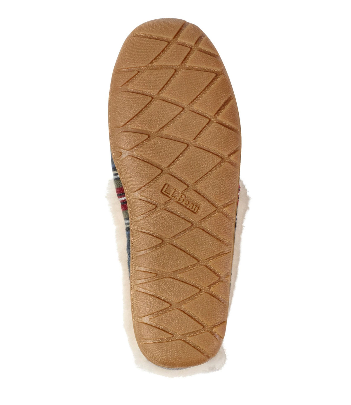 L.L.Bean Women's Wicked Good Moccasins, Plaid Gray Stewart