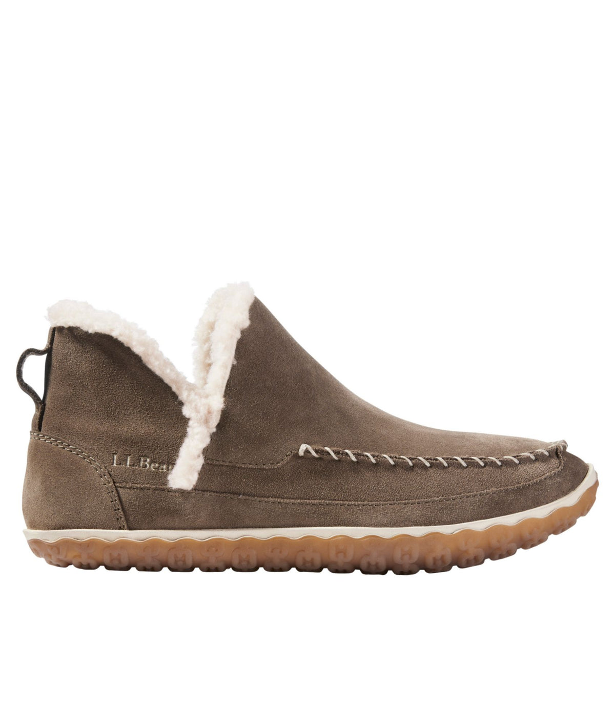 L.L.Bean Women's Mountain Slippers, Boot Mocs Dark Cement