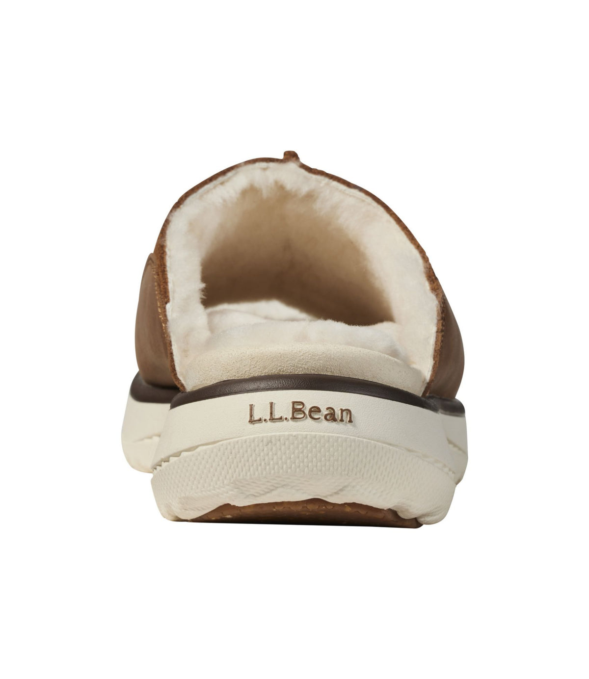 L.L.Bean Women's Freeport Slides, Shearling-Lined Saddle