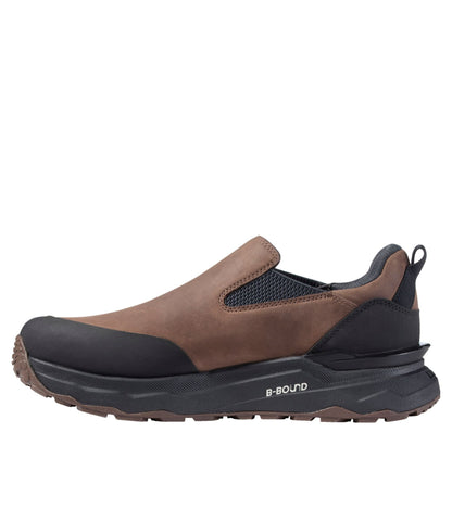 L.L.Bean Men's NextVenture Waterproof Slip-On Shoes, Leather Deepest Brown Nubuck