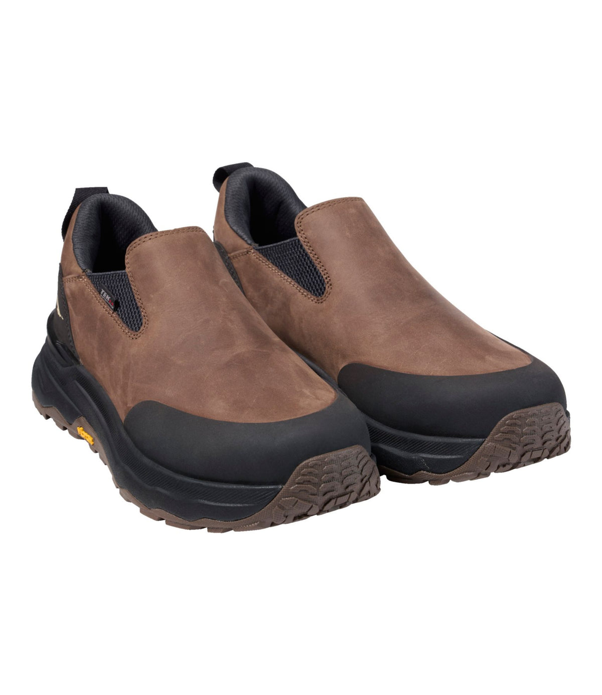 L.L.Bean Men's NextVenture Waterproof Slip-On Shoes, Leather Deepest Brown Nubuck