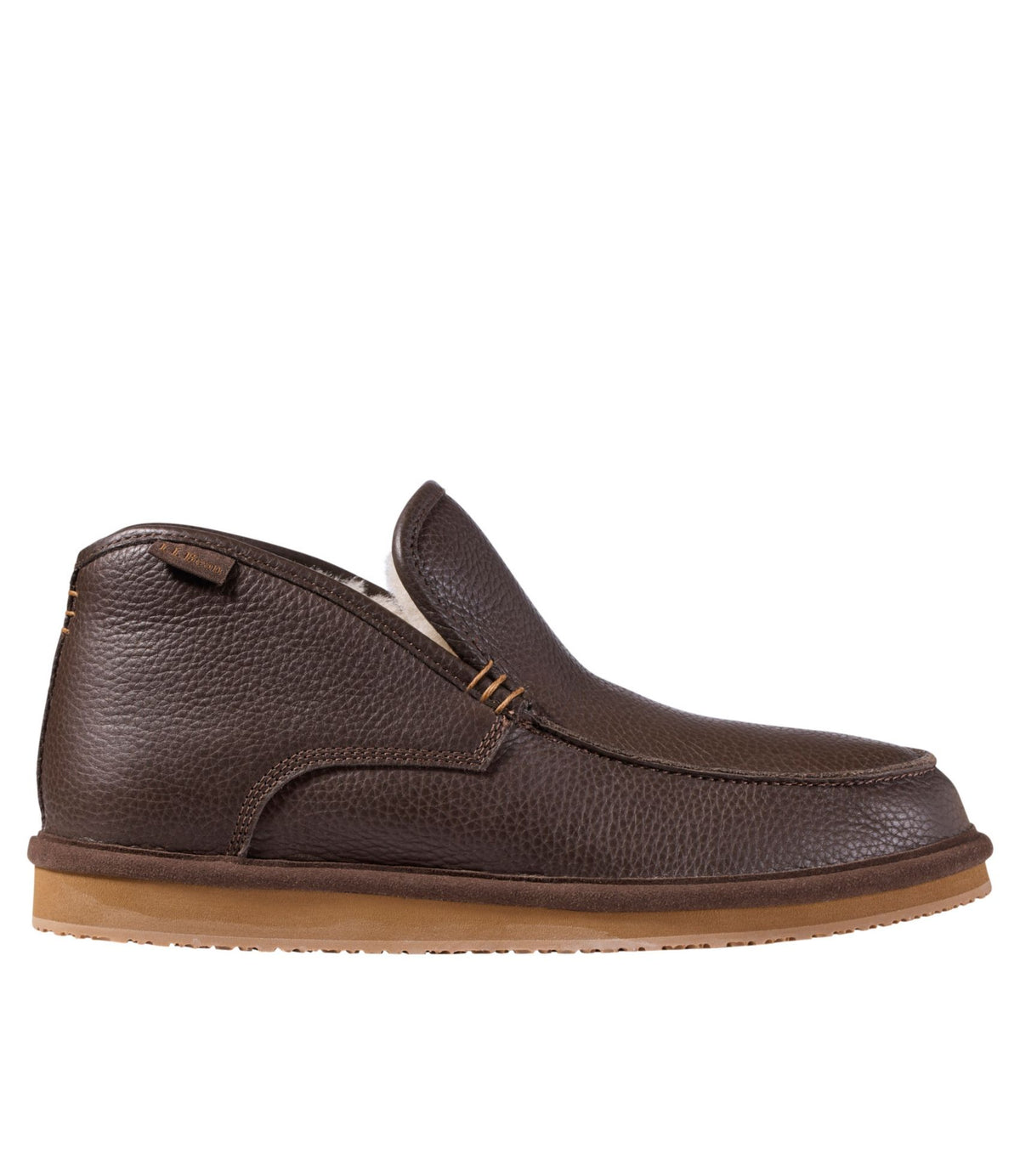 L.L.Bean Men's Wicked Good Boot Mocs, Leather Deep Brown