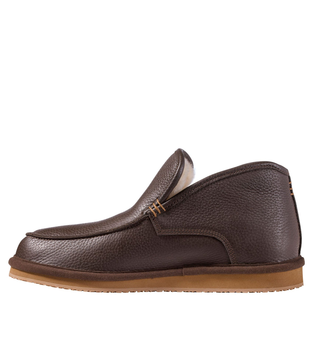 L.L.Bean Men's Wicked Good Boot Mocs, Leather Deep Brown