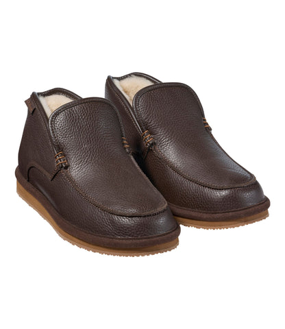 L.L.Bean Men's Wicked Good Boot Mocs, Leather Deep Brown