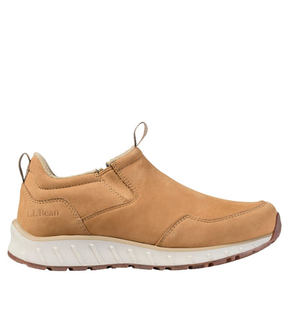 L.L.Bean Men's Snow Sneaker 5 Leather Slip-Ons Barley