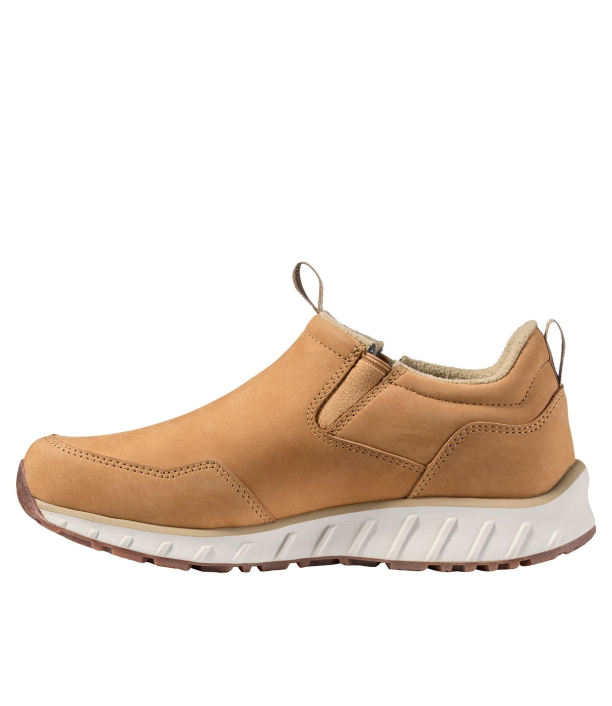L.L.Bean Men's Snow Sneaker 5 Leather Slip-Ons Barley