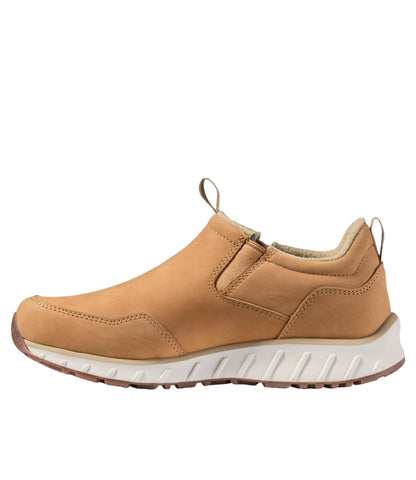 L.L.Bean Men's Snow Sneaker 5 Leather Slip-Ons Barley