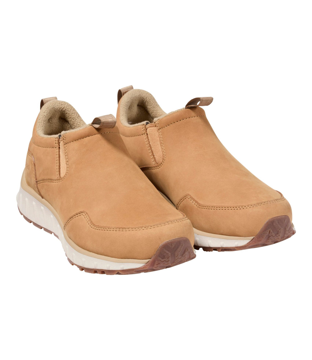 L.L.Bean Men's Snow Sneaker 5 Leather Slip-Ons Barley