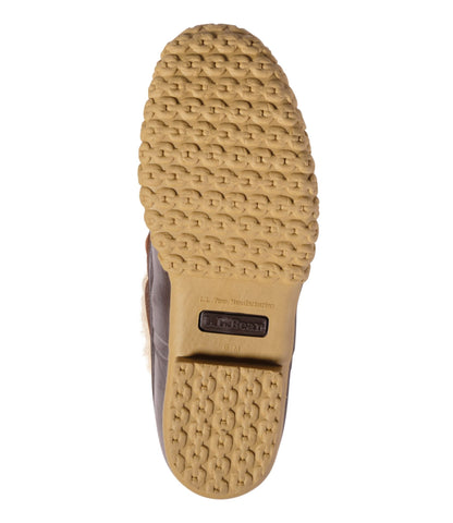 L.L.Bean Men's Bean Boots, Shearling-Lined Rubber Mocs Allspice/Bean Boot Brown/Gum