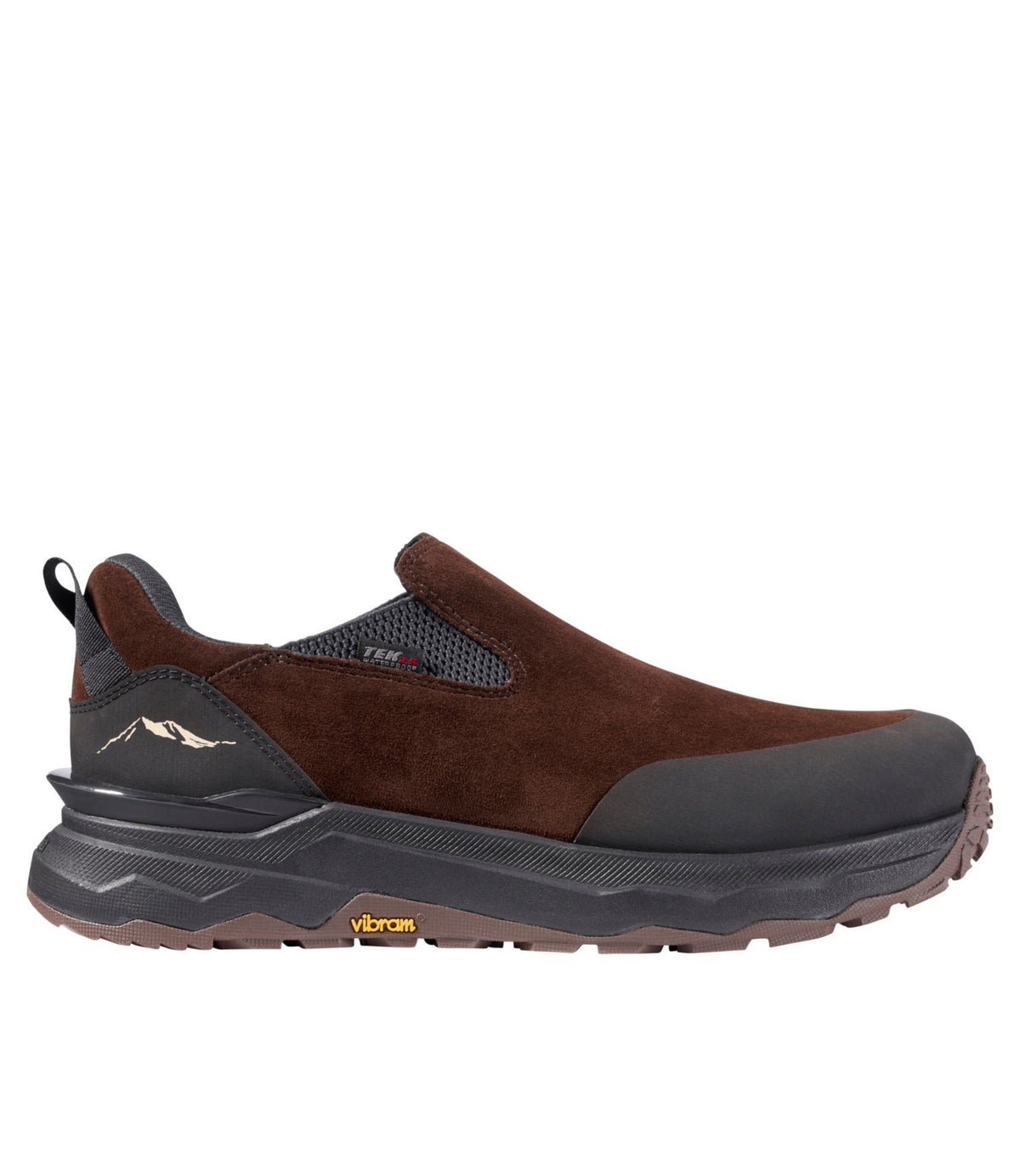 L.L.Bean Men's NextVenture Waterproof Slip-On Shoes, Suede Deep Brown Suede