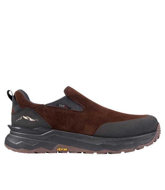 L.L.Bean Men's NextVenture Waterproof Slip-On Shoes, Suede Deep Brown Suede