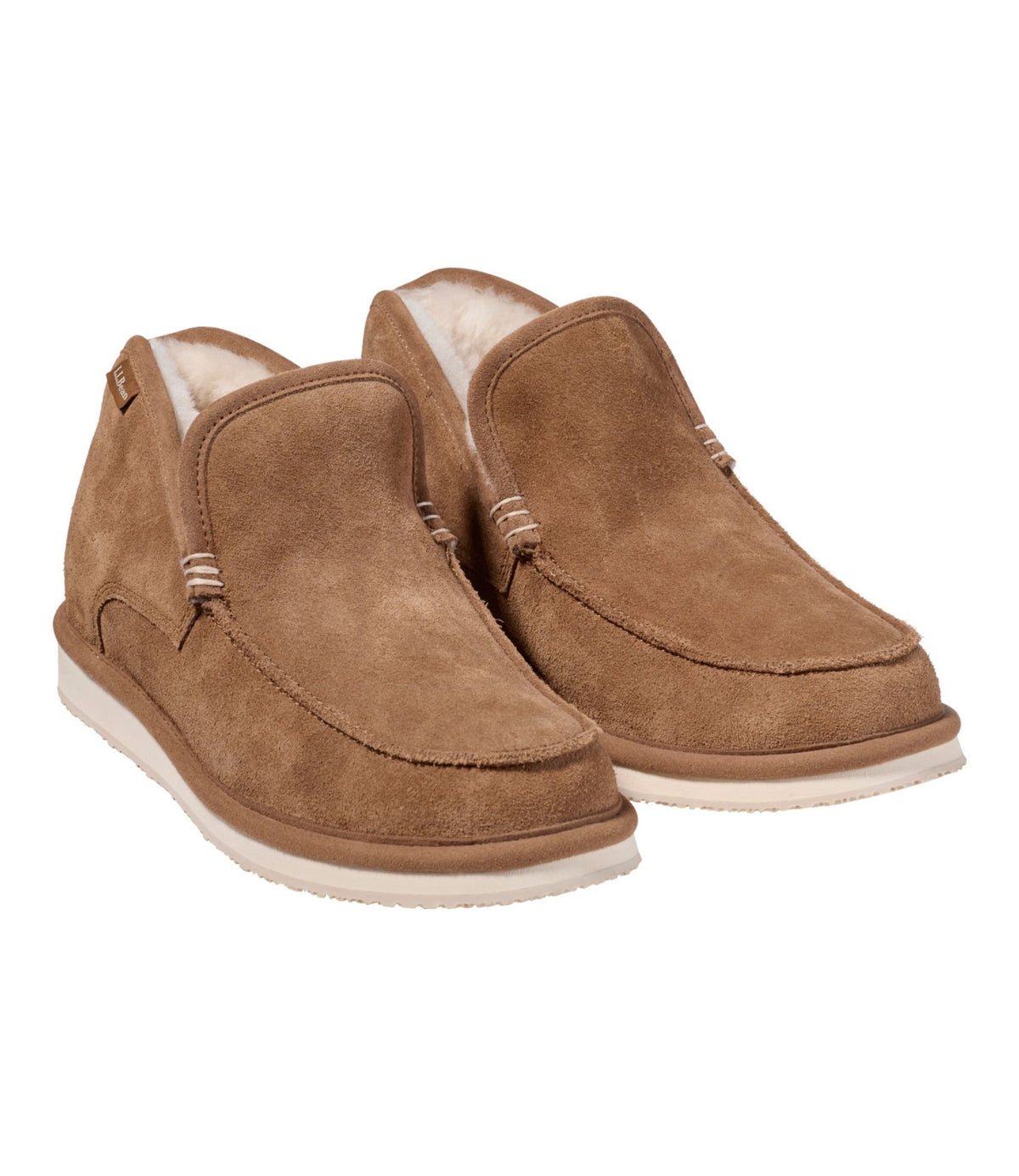 L.L.Bean Men's Wicked Good Boot Mocs, Suede Brown