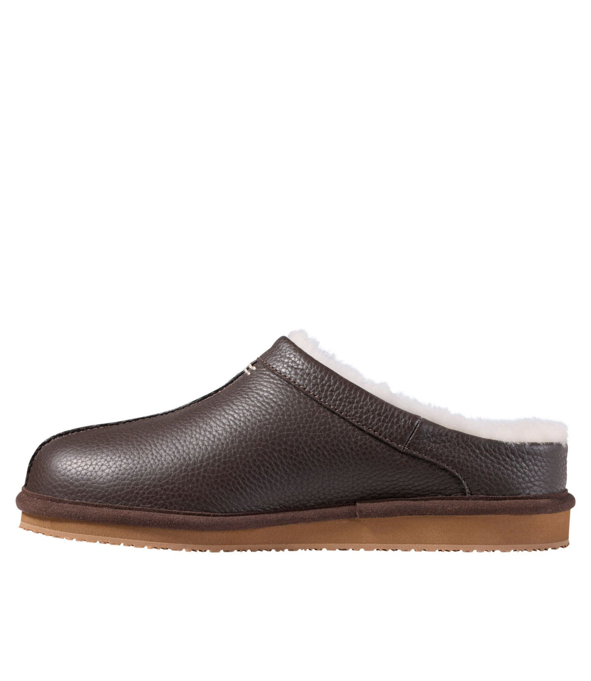 L.L.Bean Men's Wicked Good Scuffs, Leather Deep Brown
