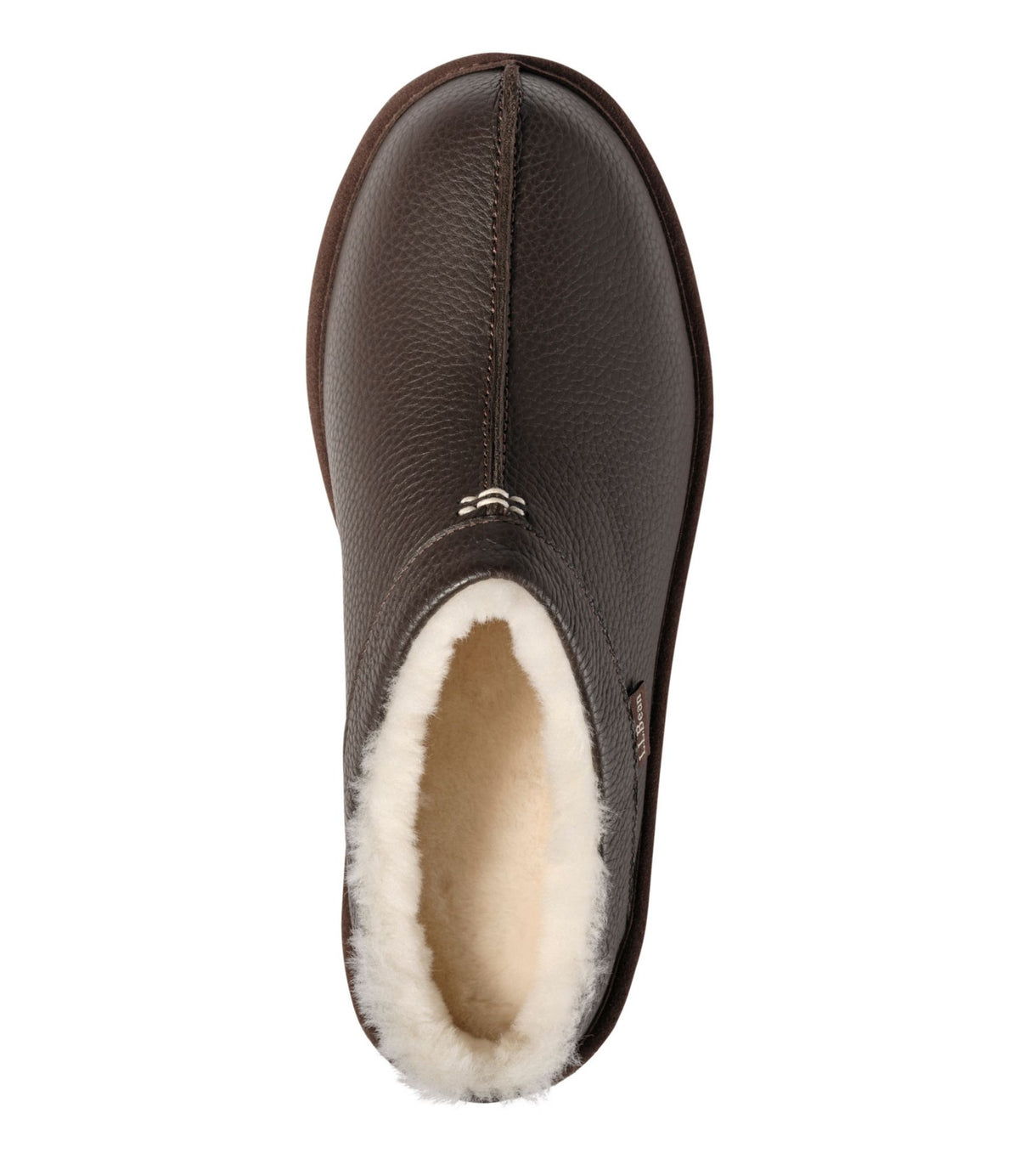 L.L.Bean Men's Wicked Good Scuffs, Leather Deep Brown