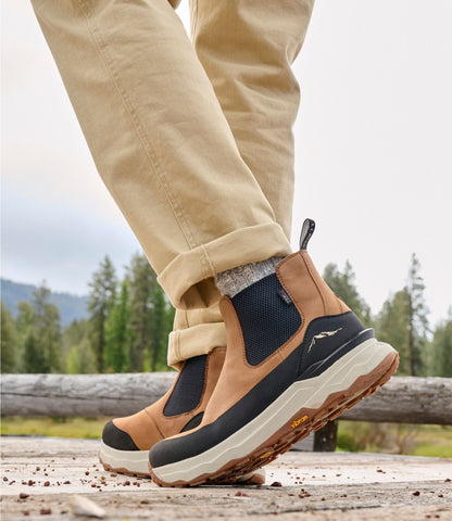 L.L.Bean Men's NextVenture Boots, Chelsea Deepest Brown Nubuck/Black