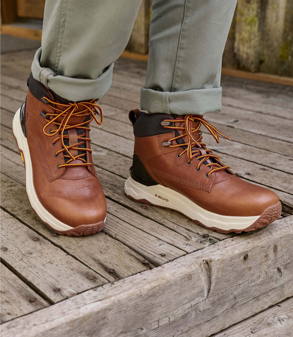 L.L.Bean Men's NextVenture Boots, Lace-Up Saddle/Silver Birch