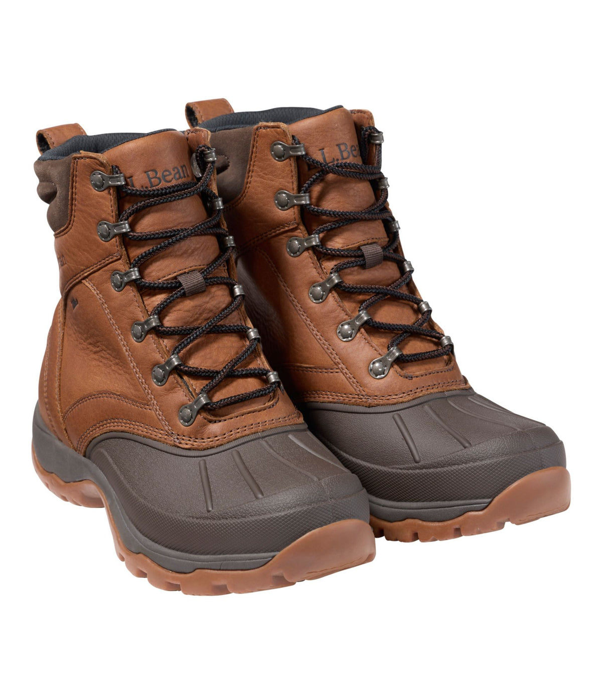 L.L.Bean Men's Storm Chaser Boots 5, Leather Lace-Up Oakwood