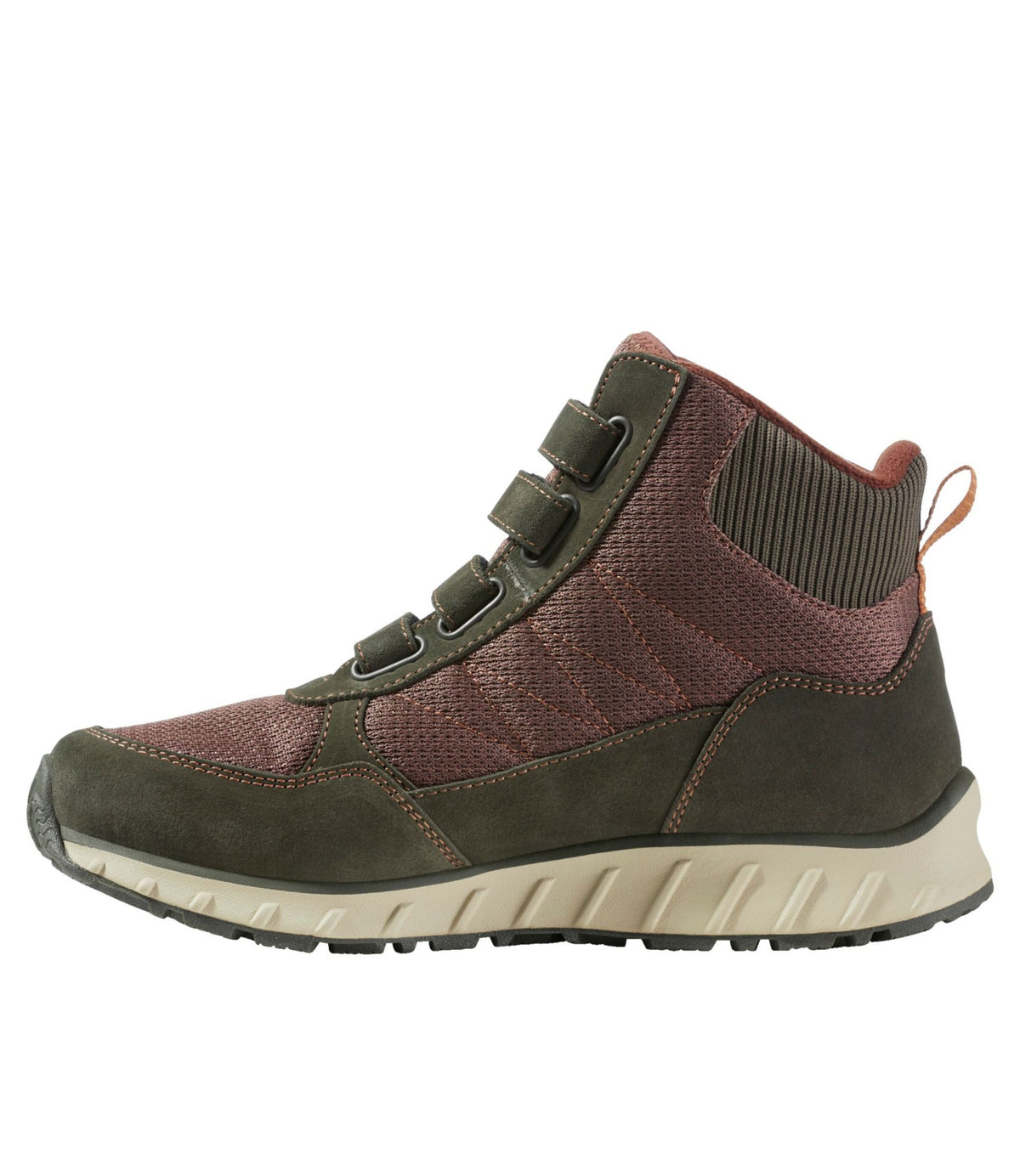 L.L.Bean Men's Snow Sneaker 5 Boots, Hook-and-Loop Loden/Dark Earth