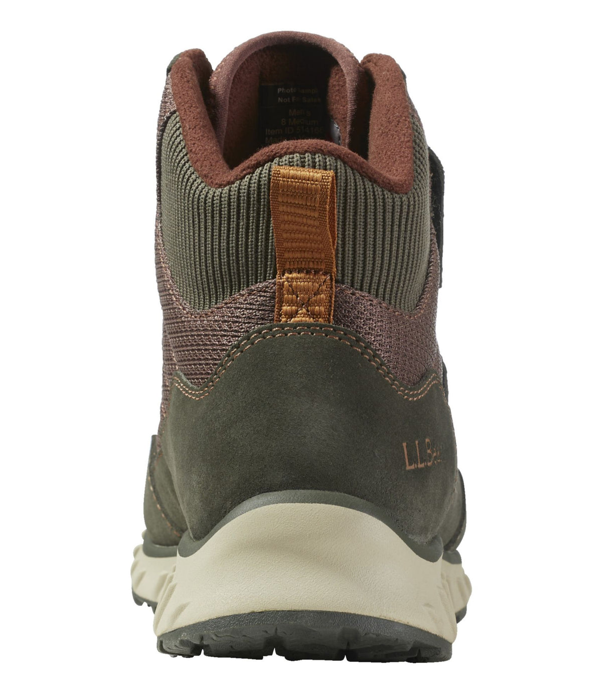 L.L.Bean Men's Snow Sneaker 5 Boots, Hook-and-Loop Loden/Dark Earth