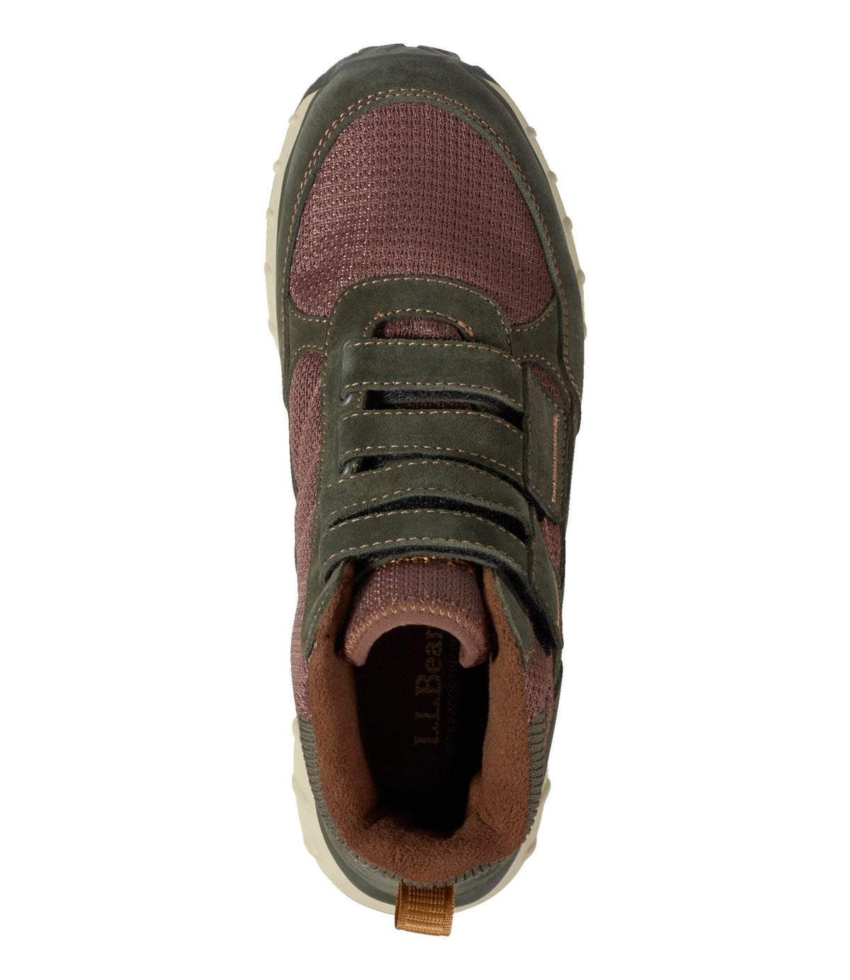 L.L.Bean Men's Snow Sneaker 5 Boots, Hook-and-Loop Loden/Dark Earth