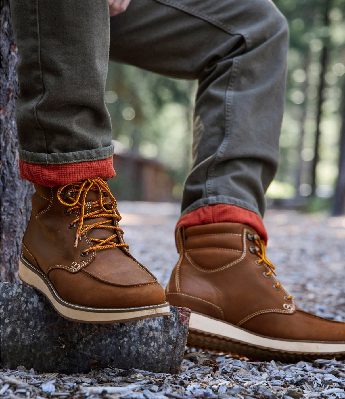 L.L.Bean Men's Stonington Boots, Moc-Toe Dark Cocoa