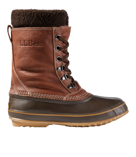 L.L.Bean Men's L.L.Bean Snow Boots with Tumbled Leather Maple