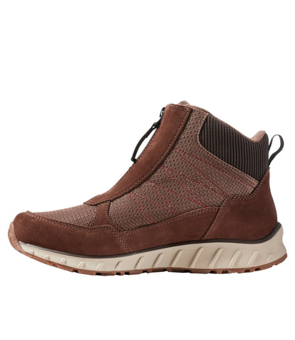 L.L.Bean Men's Snow Sneaker 5 Insulated Boots, Zip-Front Dark Earth/Cocoa