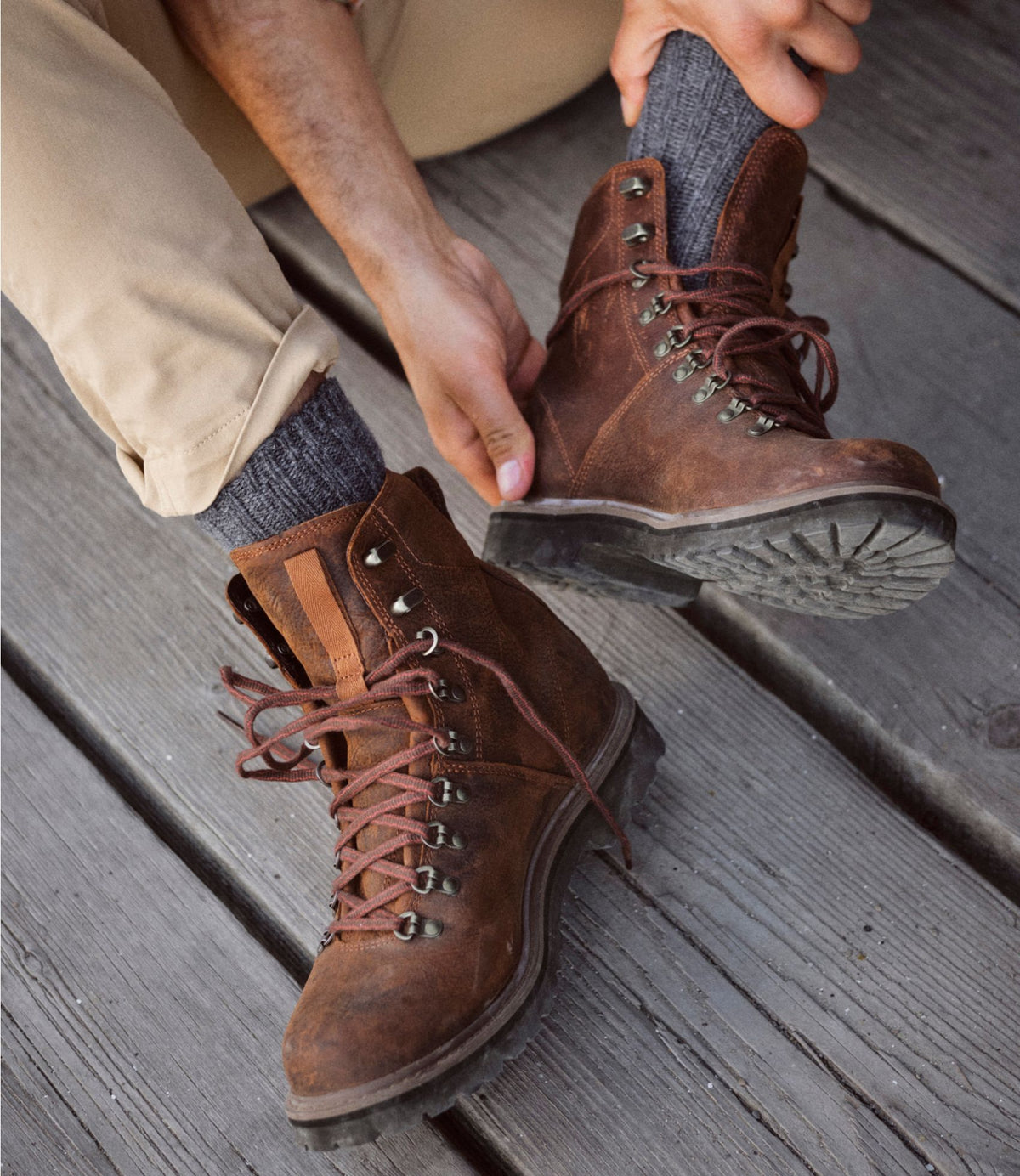 L.L.Bean Men's Portland Boots, Lace-Up Dark Russet