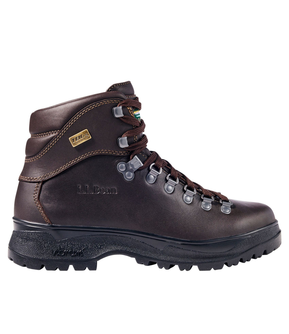 L.L.Bean Men's Cresta II Waterproof Hiking Boots, Leather Dark Brown