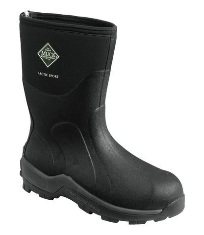L.L.Bean Men's Arctic Sport Muck Boots, Mid-Cut Black